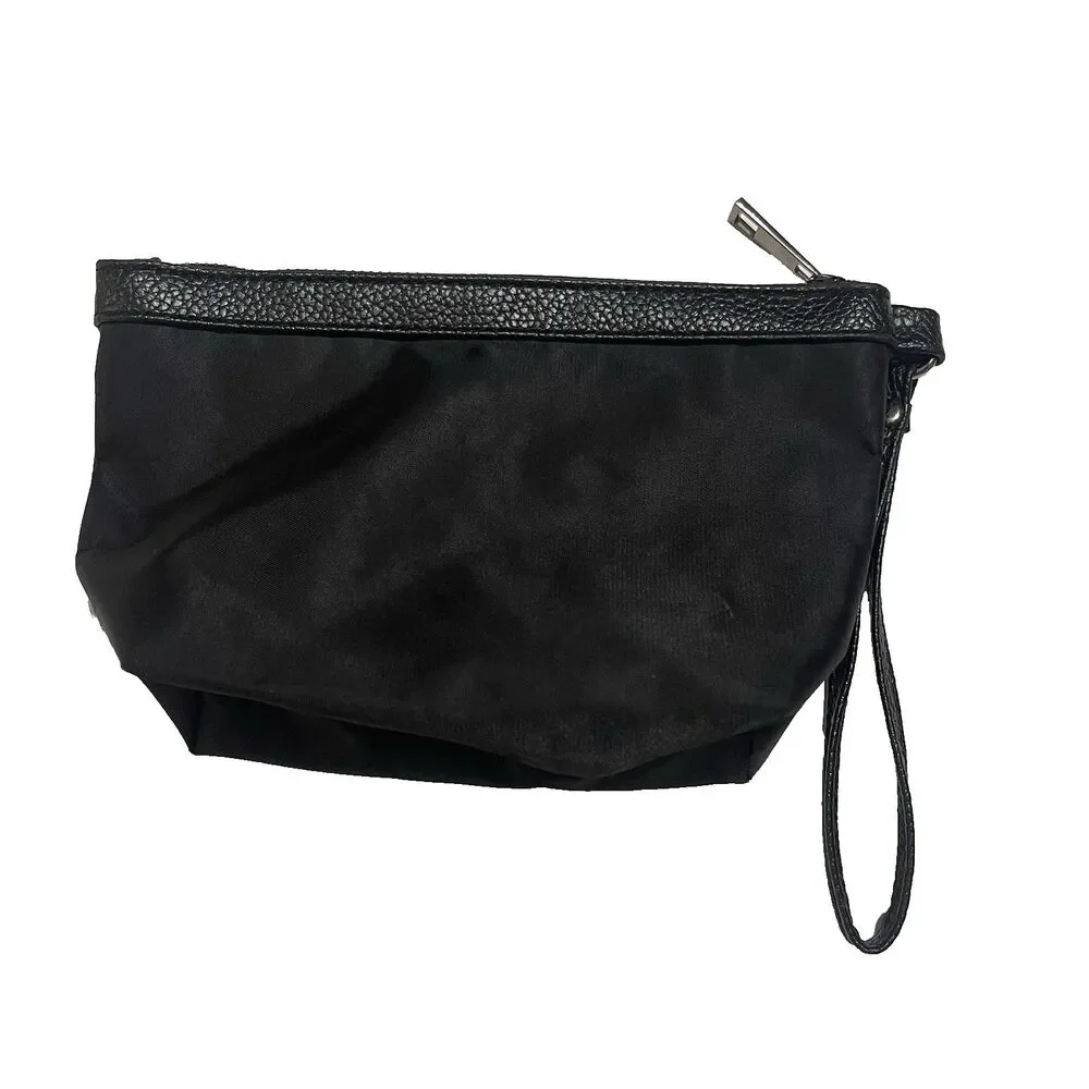 Miniso Black Makeup/cosmetic Bag With Handle